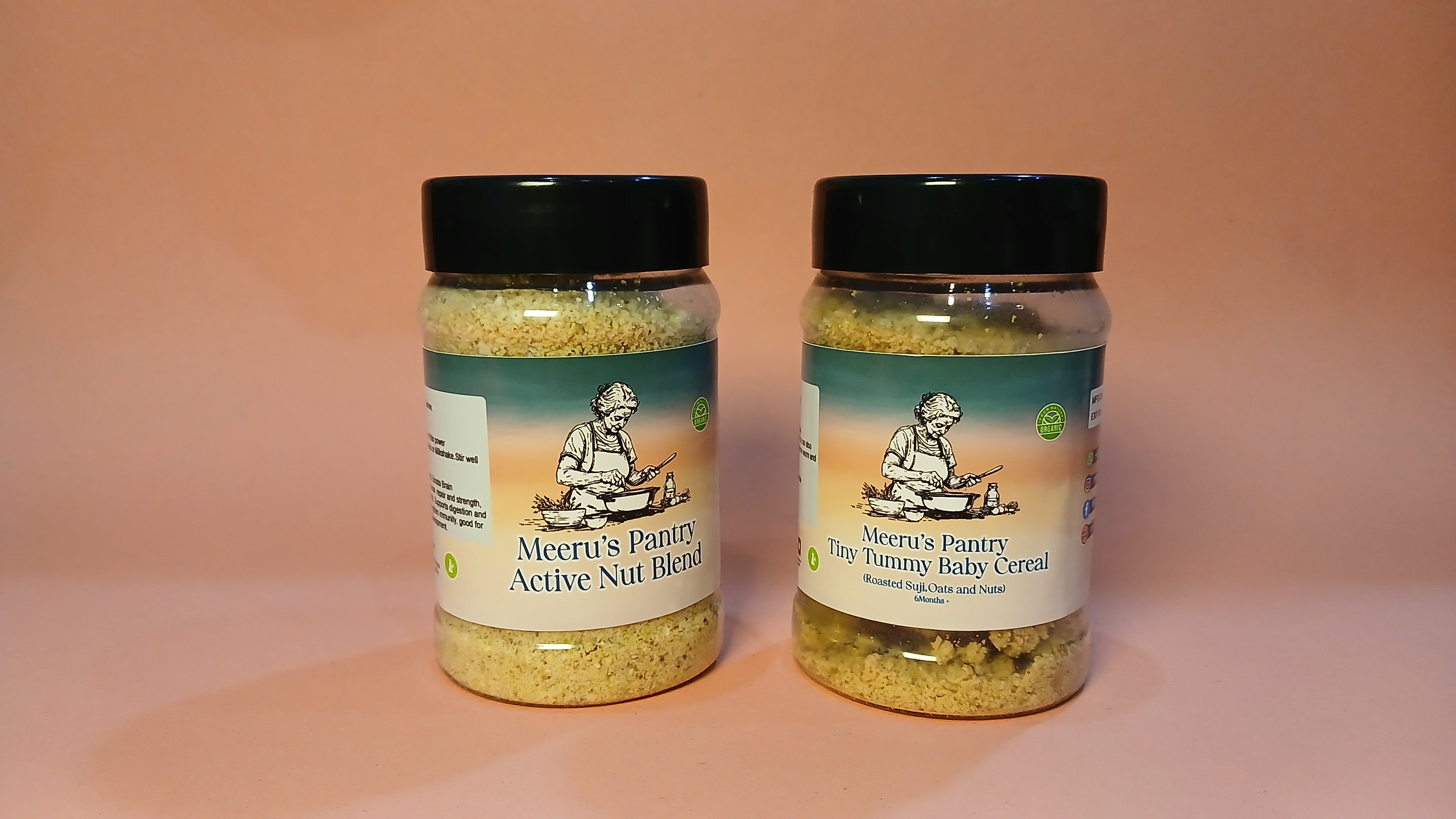 Active Nut Blend & Tiny Tummy Baby Cereal,Trial Pack of 2- 15% OFF